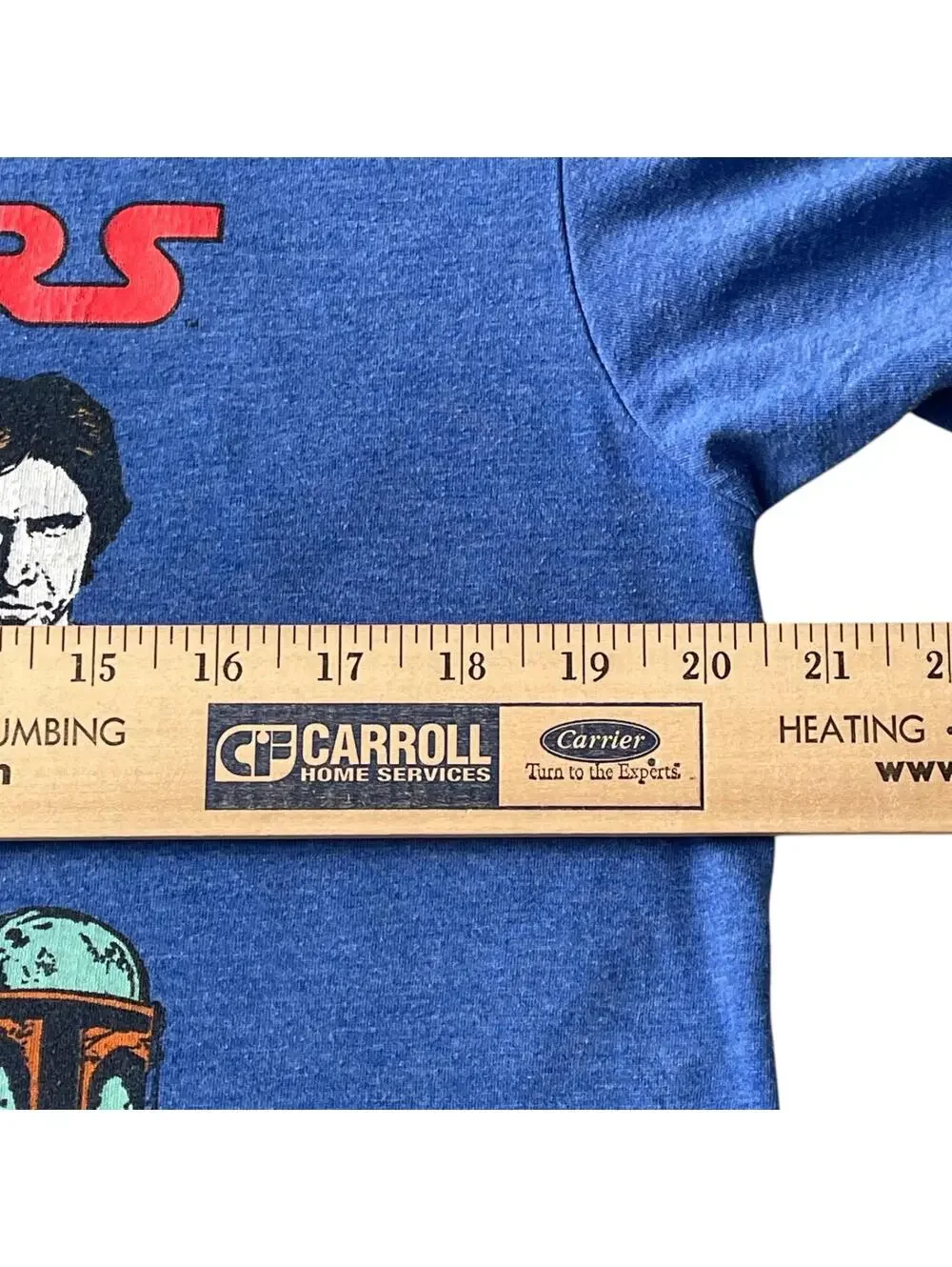 Star Wars Mens LG Blue Graphic T Shirt Movie Character Tee